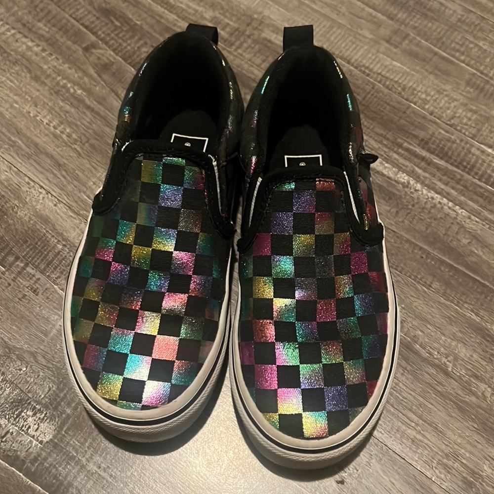 Iridescent Checkerboard Vans